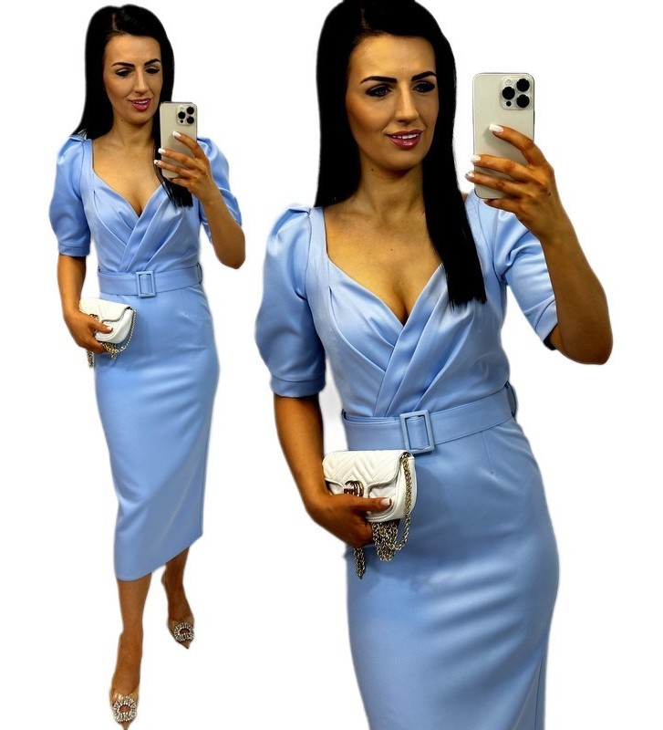 Sukienka maxi w groszki