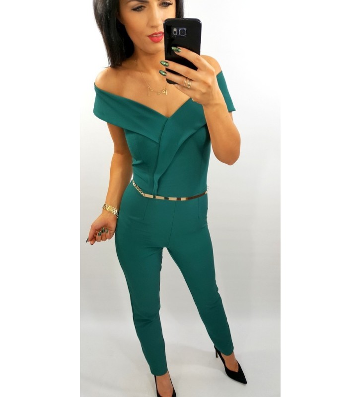 KOMBNIEZON Z WISZĄCĄ FALBANĄ